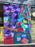 NYLC June - Carts and Baskets Original Painting